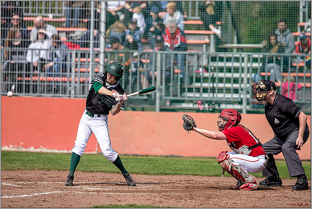 Bundesliga Baseball; Baseball - Cologne Cardinals - Solingen Alligators, 06.04.2019