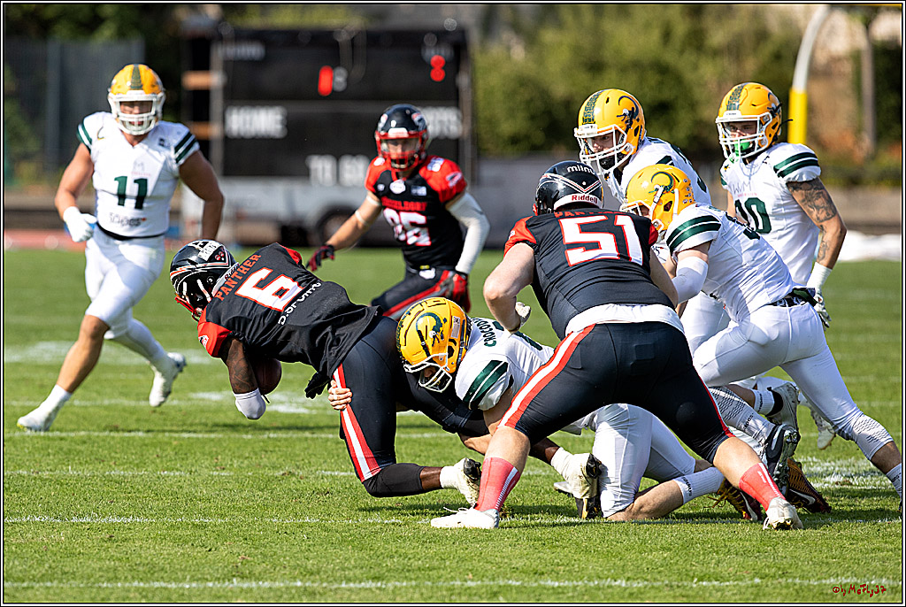 GFL, Düsseldorf Panther - Cologne Crocodiles; Düsseldorf, 20.08.2022