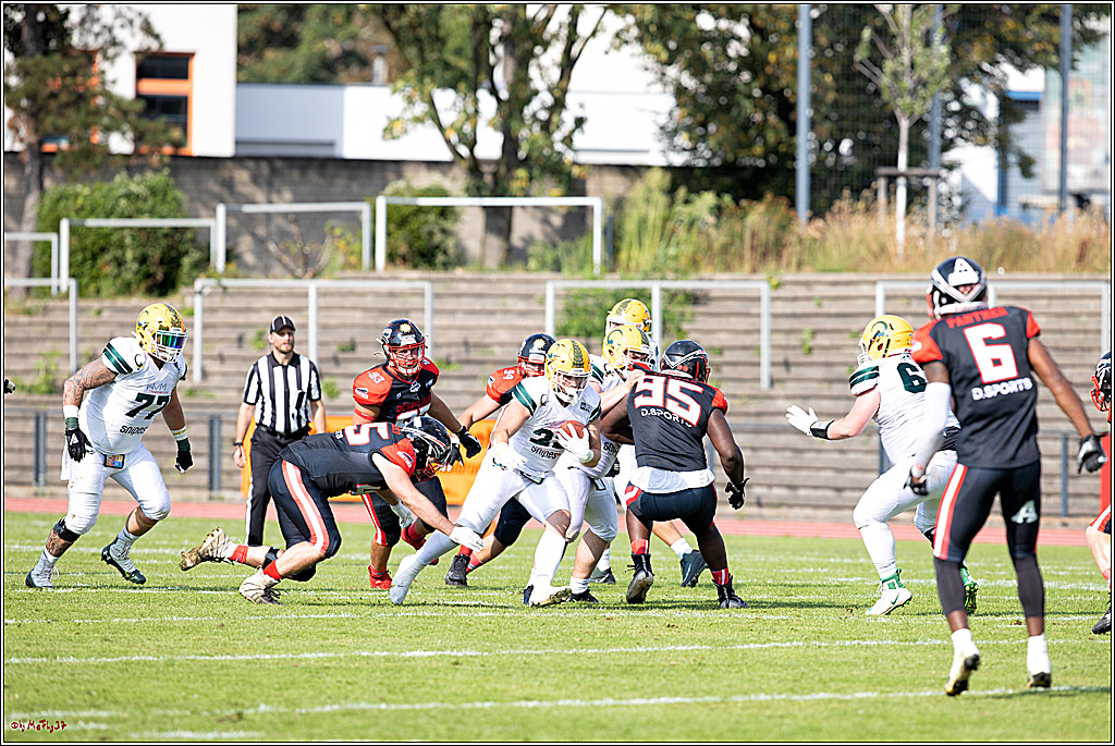 GFL, Düsseldorf Panther - Cologne Crocodiles; Düsseldorf, 20.08.2022