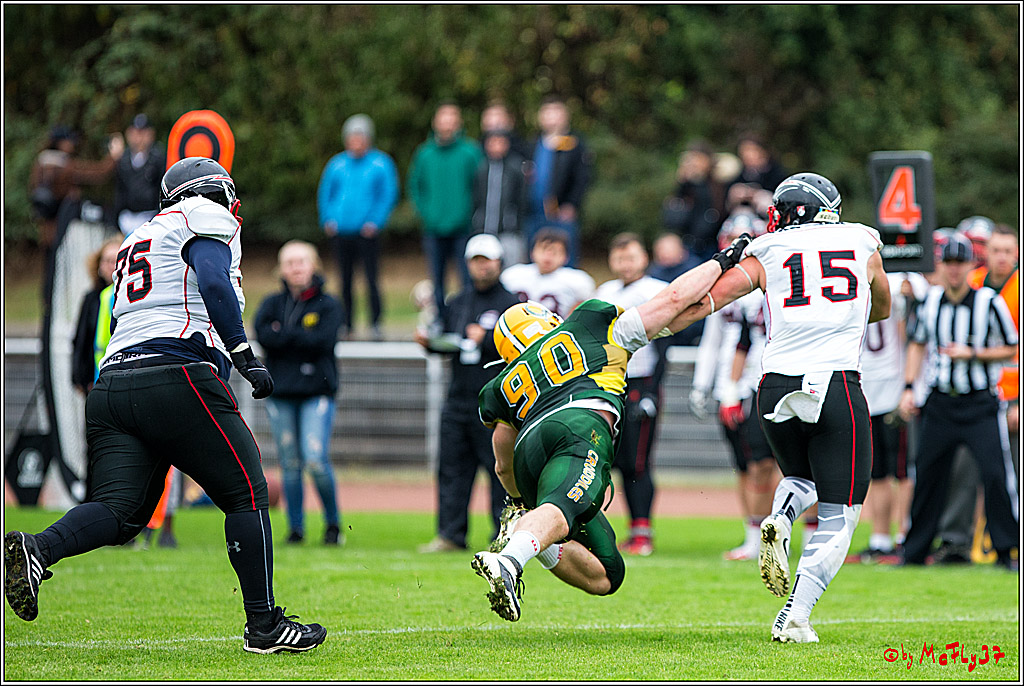 Rueckspiel Relegationsspiel Cologne Crocodiles Duesseldorfer Panther 24-0 2.9.2016