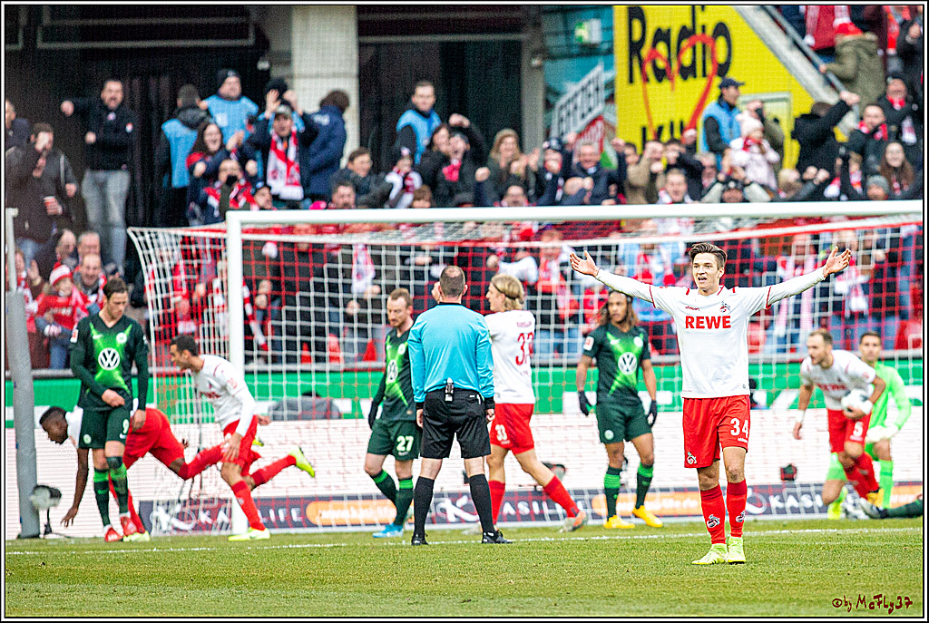 Fussball 1. Fussball Bundesliga, 1.FC Koeln - VfL Wolfsburg, 18.01.2020