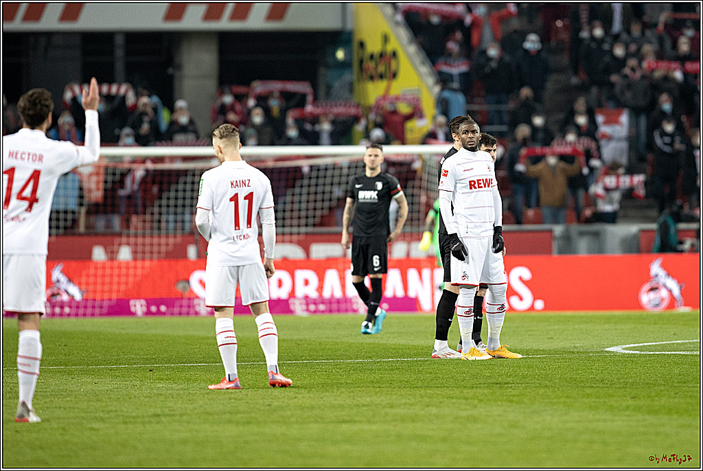 1. Fussball Bundesliga; 1.FC Koeln - FC Augsburg, 10.12.2021