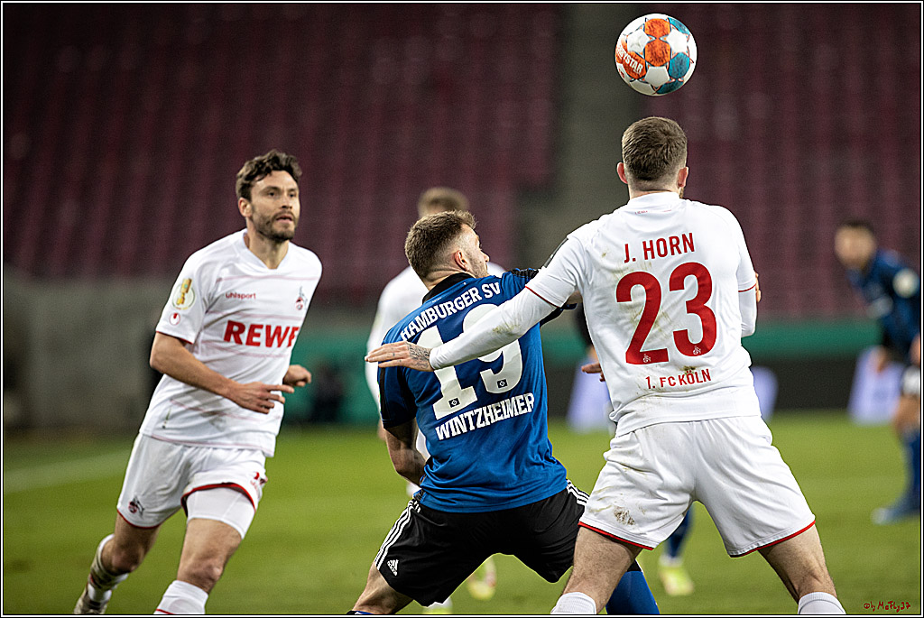 DFB-Pokal Herren Achtelfinale, 1.FC Koeln - Hamburger SV , 18.01.2022