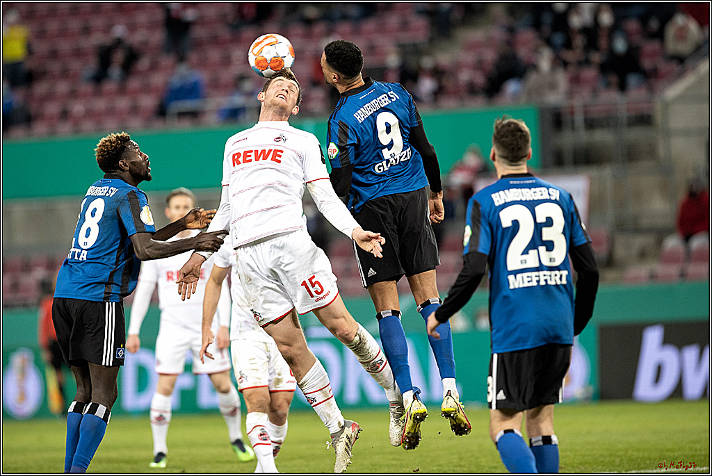 DFB-Pokal Herren Achtelfinale, 1.FC Koeln - Hamburger SV , 18.01.2022