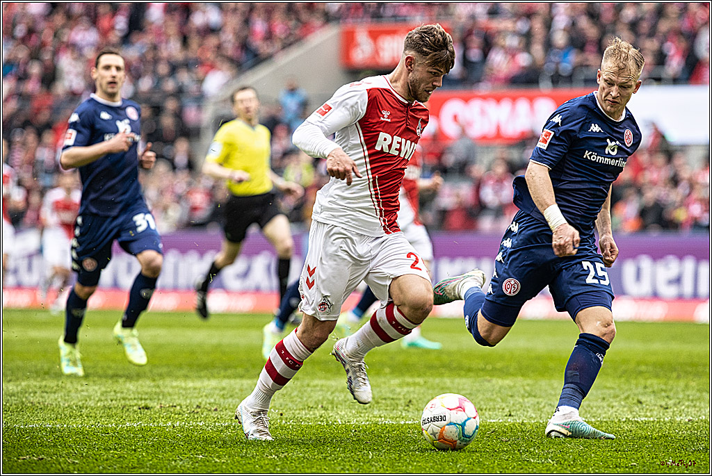 1. Fussball Bundesliga, 1.FC Koeln - 1.FSV Mainz 05 , 15.04.2023