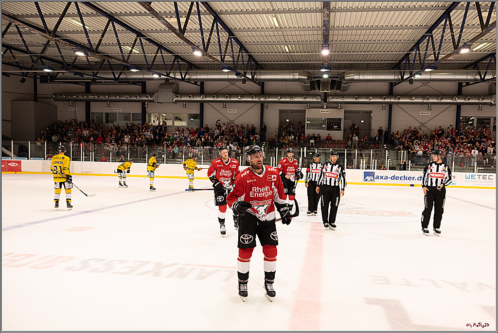 PENNY DEL Testspiel Koelner Haie - Rouen Dragons; Koeln, 18.08.2023