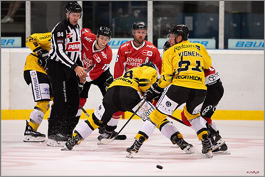 PENNY DEL Testspiel Koelner Haie - Rouen Dragons; Koeln, 18.08.2023