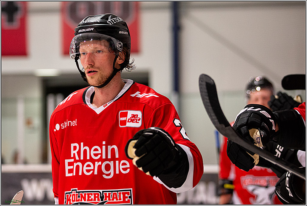PENNY DEL; Testspiel Koelner Haie- Rouen Dragons; Koeln, 18.08.2023