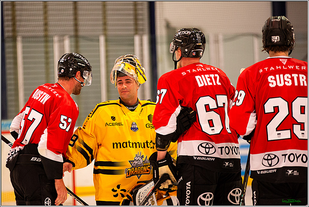 PENNY DEL; Testspiel Koelner Haie- Rouen Dragons; Koeln, 18.08.2023