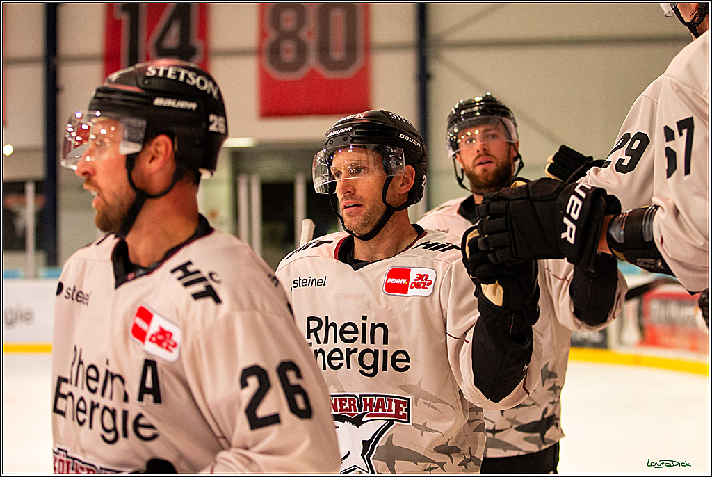 PENNY DEL; Testspiel Koelner Haie- Duesseldorfer EG; Koeln, 03.09.2023