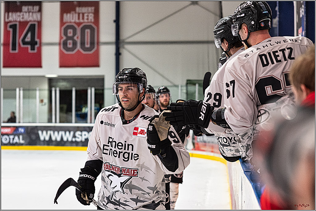 PENNY DEL 1. Testspiel Koelner Haie - Duesseldorfer EG ; Koeln, 03.09.2023