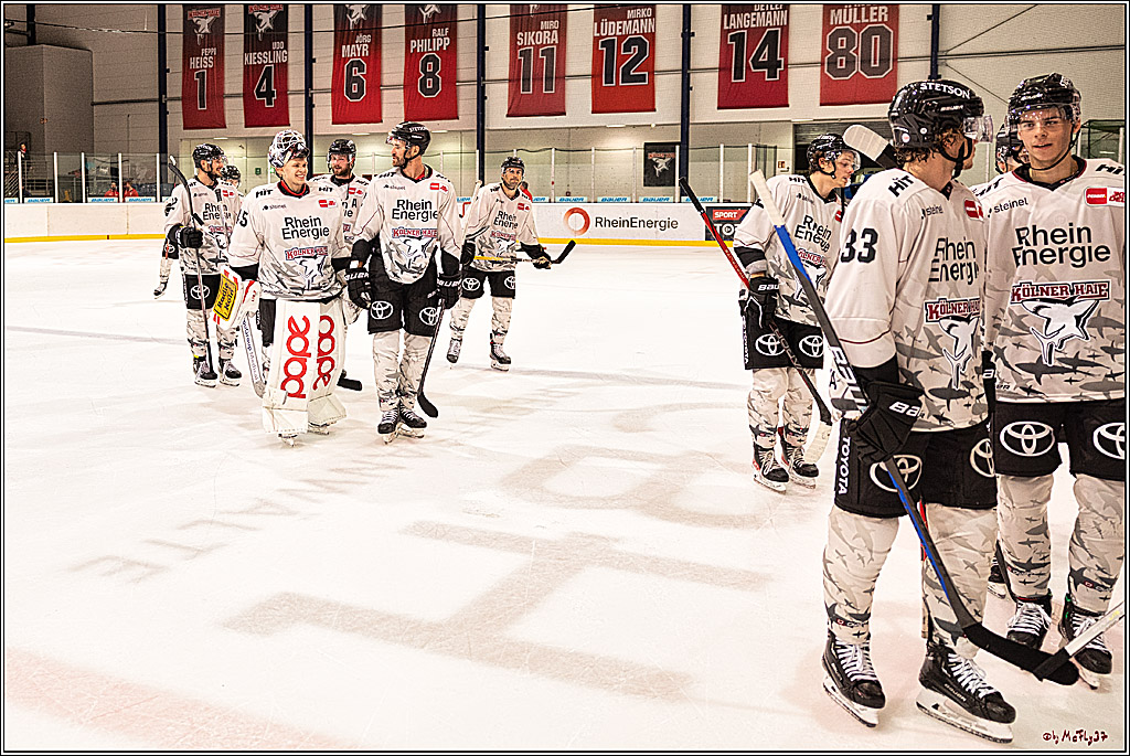 PENNY DEL 1. Testspiel Koelner Haie - Duesseldorfer EG ; Koeln, 03.09.2023