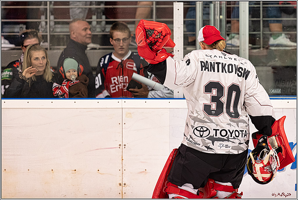 PENNY DEL 1. Testspiel Koelner Haie - Duesseldorfer EG ; Koeln, 03.09.2023