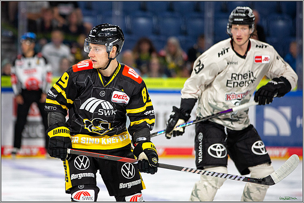 PENNY DEL; Testspiel Krefelder Pinguine- Koelner Haie; Krefeld, 10.09.2023