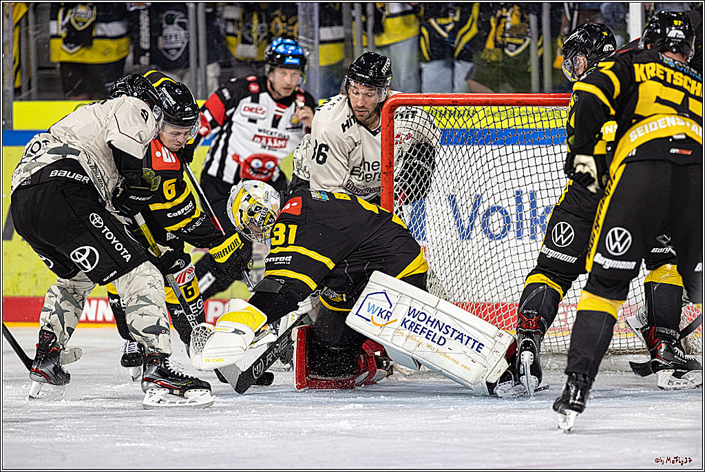 PENNY DEL 1. Testspiel Krefeld Pinguine - Koelner Haie; Krefeld, 10.09.2023
