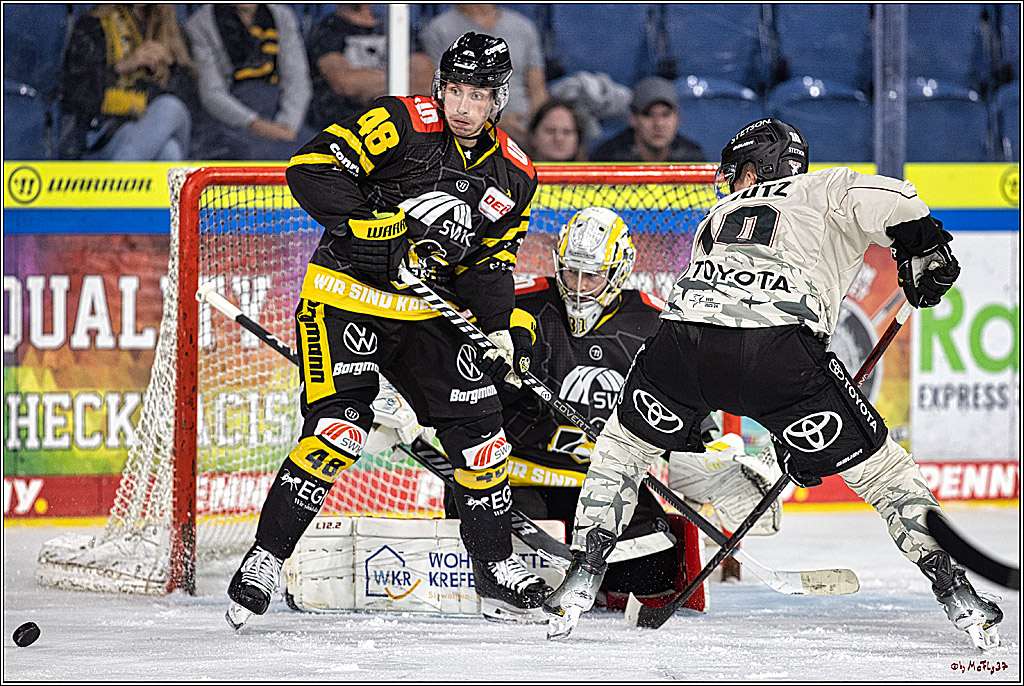 PENNY DEL 1. Testspiel Krefeld Pinguine - Koelner Haie; Krefeld, 10.09.2023