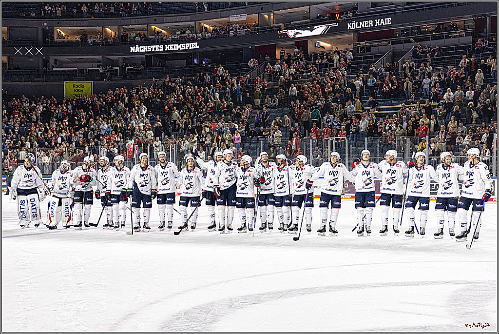 PENNY DEL 1. Koelner Haie - Adler Mannheim; Koeln, 30.09.2023