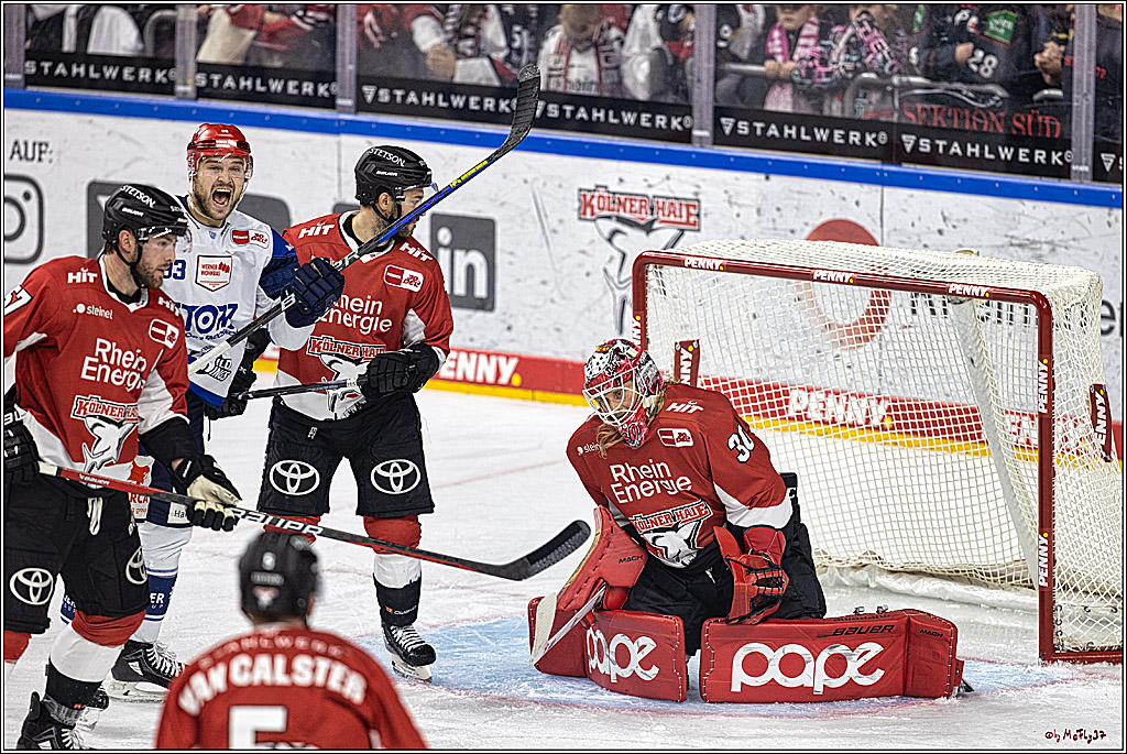 PENNY DEL 1. Koelner Haie - Schwenninger Wild Wings; Koeln, 25.10.2023