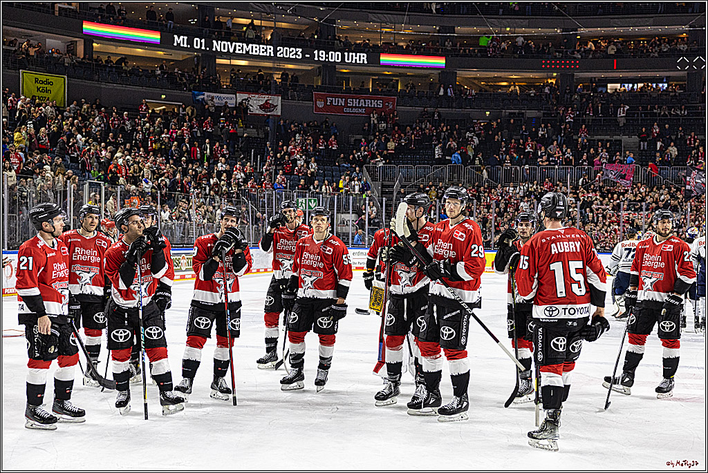 PENNY DEL 1. Koelner Haie - Red Bull Muenchen; Koeln, 27.10.2023