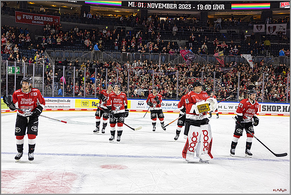 PENNY DEL 1. Koelner Haie - Red Bull Muenchen; Koeln, 27.10.2023