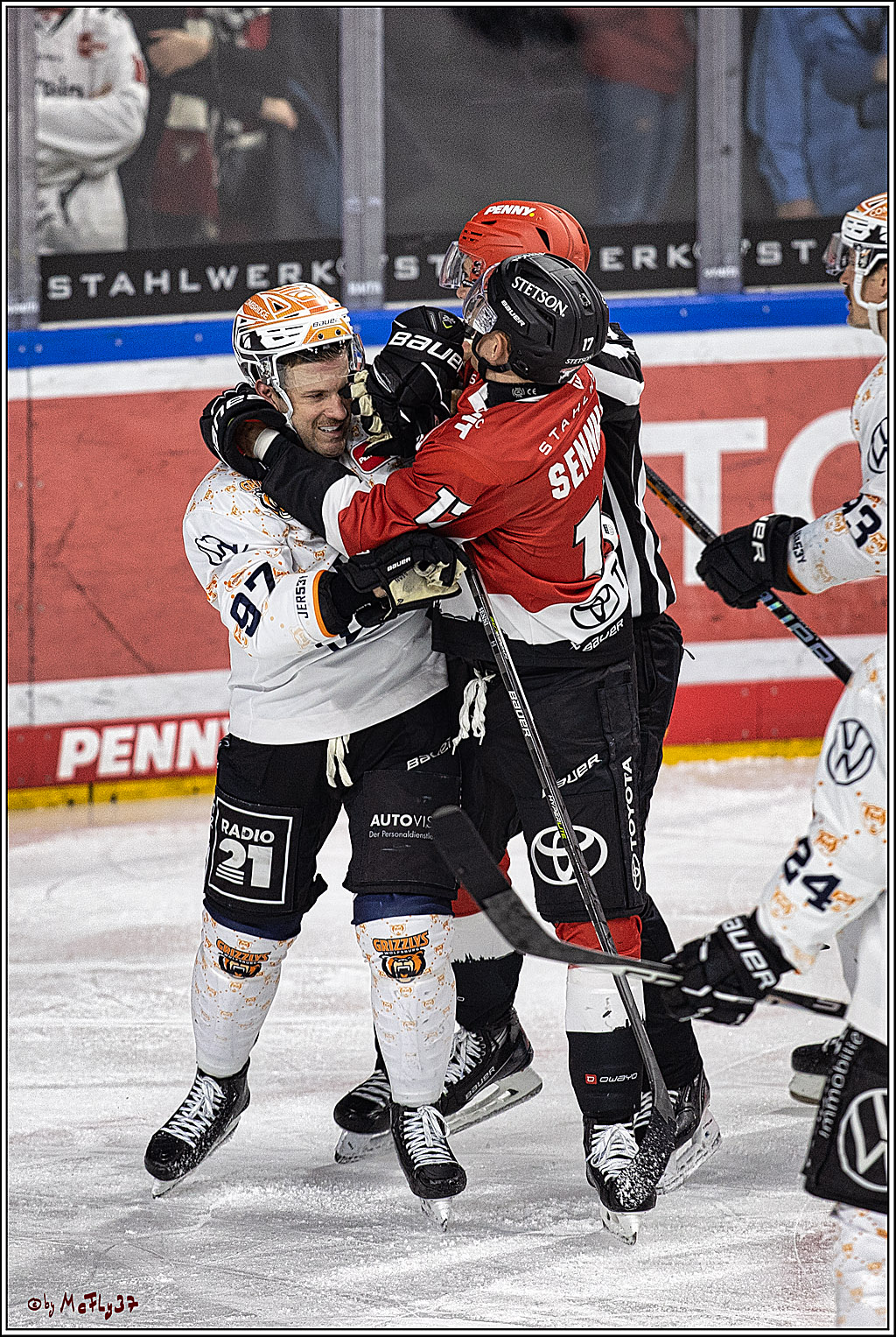 PENNY DEL 1. Koelner Haie - Grizzlys Wolfsburg; Koeln, 28.11.2023