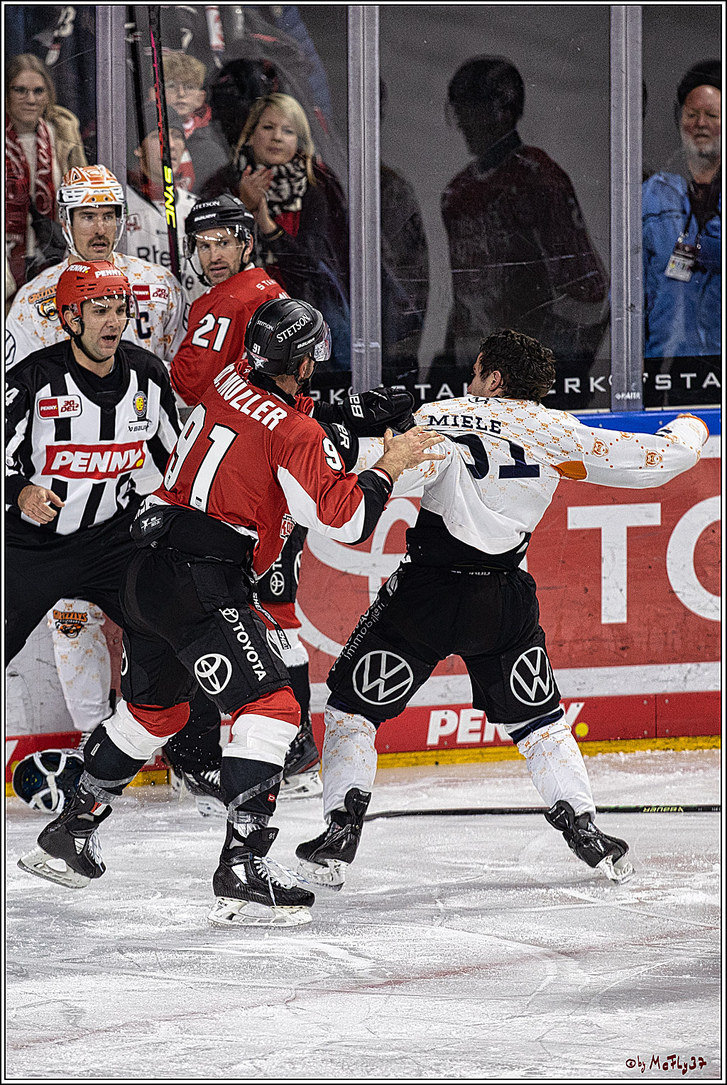 PENNY DEL 1. Koelner Haie - Grizzlys Wolfsburg; Koeln, 28.11.2023