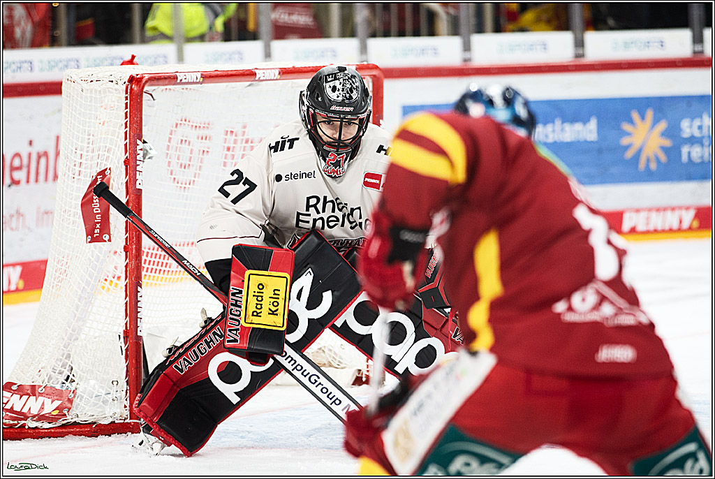 PENNY DEL; Duesseldorfer EG- Koelner Haie; Duesseldorf, 03.12.2023