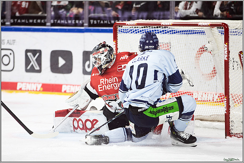 PENNY DEL; Koelner Haie- Straubing Tigers; Koeln, 15.12.2023