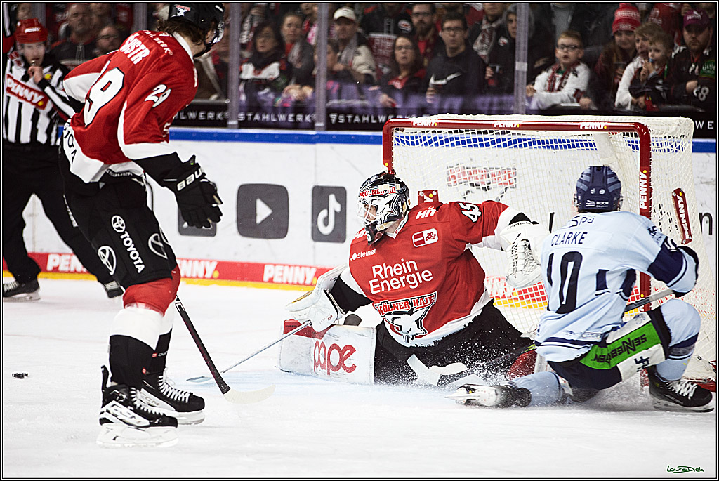 PENNY DEL; Koelner Haie- Straubing Tigers; Koeln, 15.12.2023