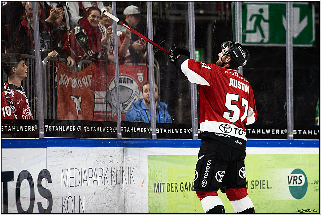 PENNY DEL; Koelner Haie- Duesseldorfer EG; Koeln, 28.12.2023