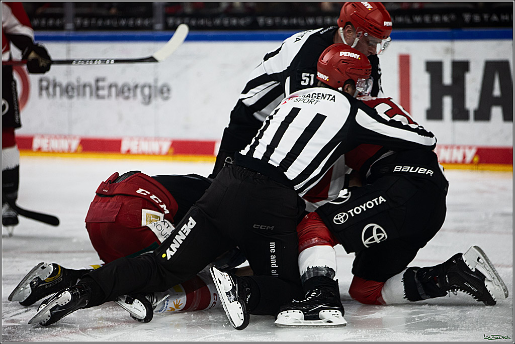 PENNY DEL; Koelner Haie- Duesseldorfer EG; Koeln, 28.12.2023