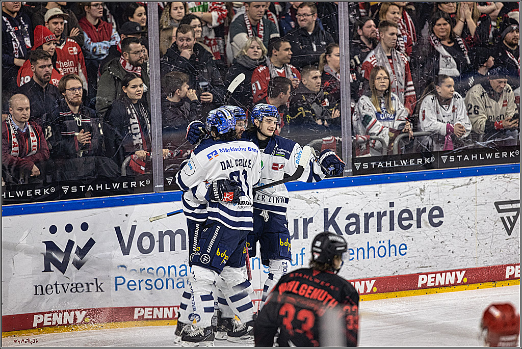 PENNY DEL 1: Kölner Haie -Iserlohn Roosters; Köln, 02.01.2024