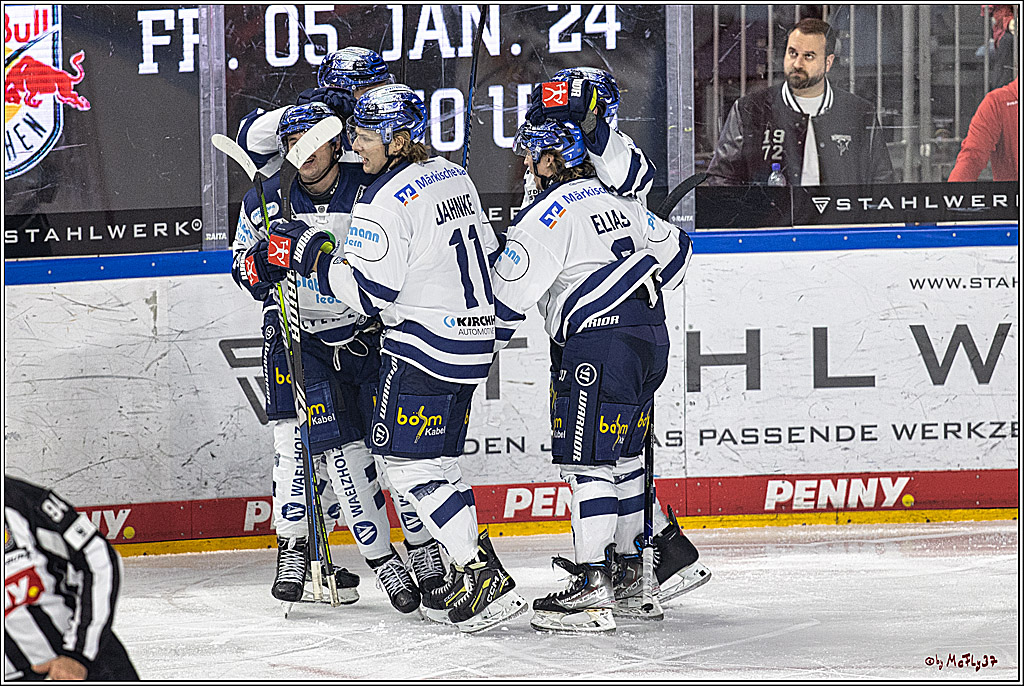 PENNY DEL 1: Kölner Haie -Iserlohn Roosters; Köln, 02.01.2024