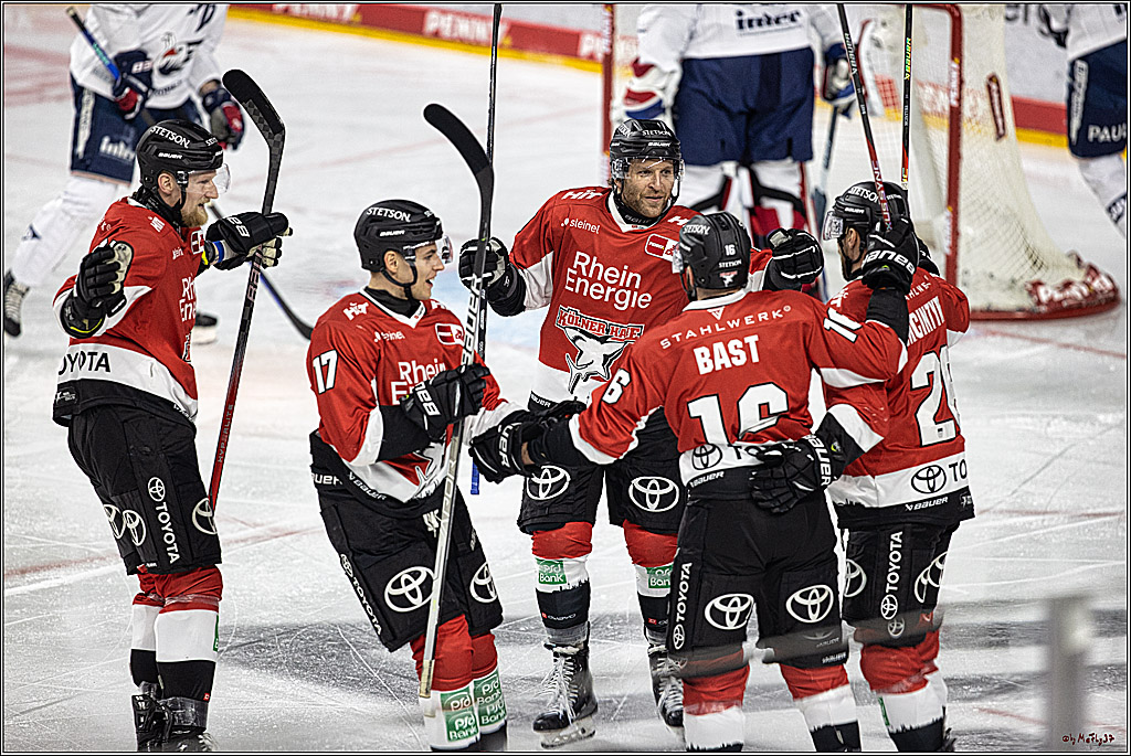 PENNY DEL: Kölner Haie - Adler Mannheim; Köln, 08.03.2024