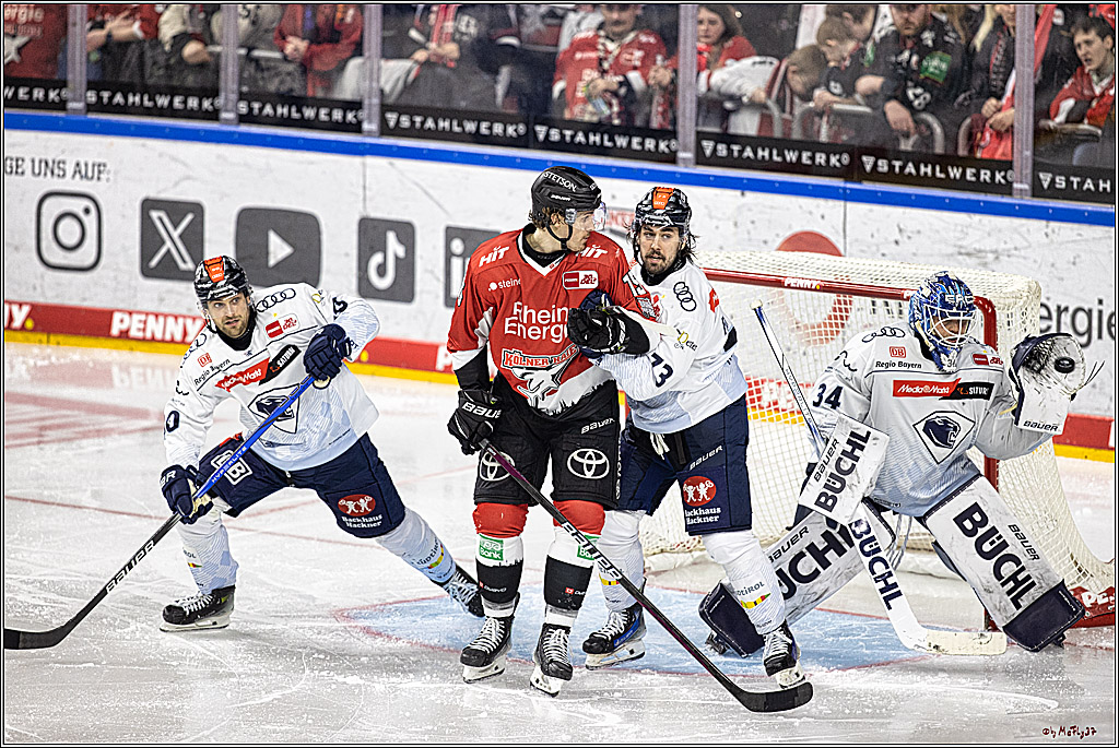 PENNY DEL 1. Playoff-Runde: Kölner Haie - ERC Ingolstadt; Köln, 13.03.2024
