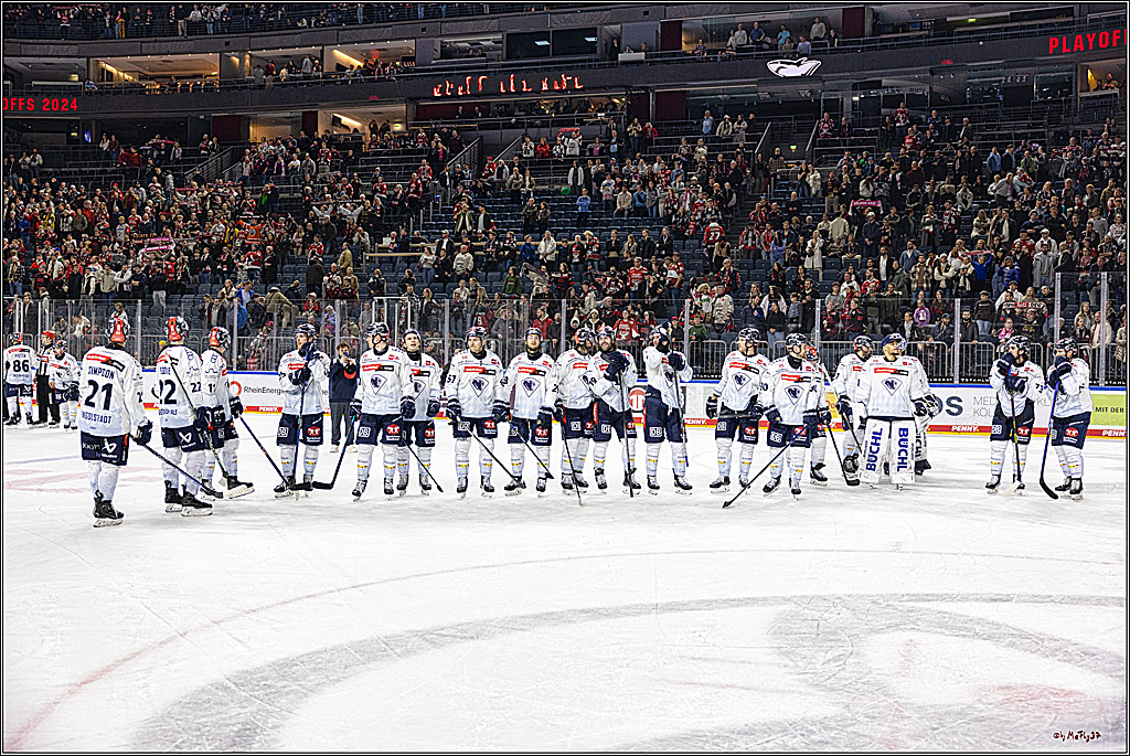 PENNY DEL 1. Playoff-Runde: Kölner Haie - ERC Ingolstadt; Köln, 14.03.2024