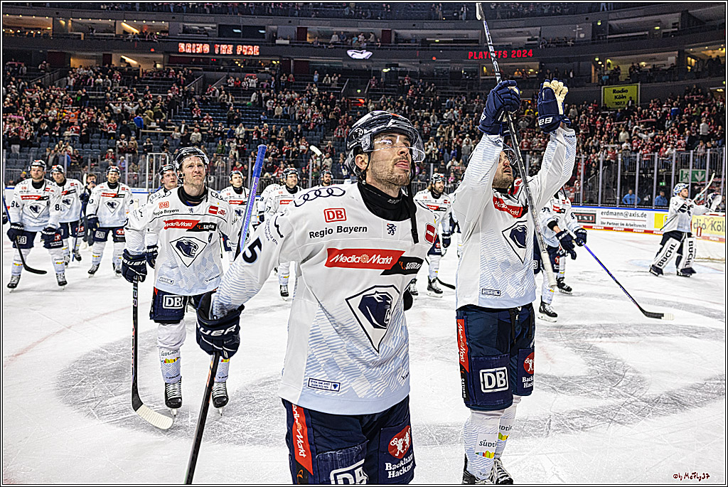 PENNY DEL 1. Playoff-Runde: Kölner Haie - ERC Ingolstadt; Köln, 14.03.2024