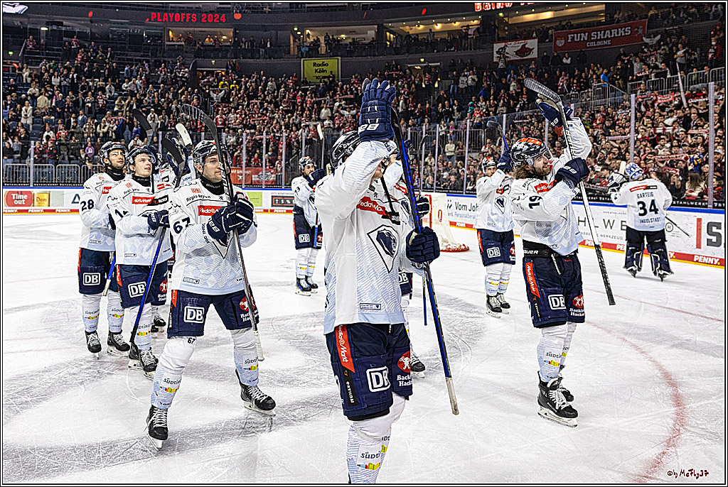 PENNY DEL 1. Playoff-Runde: Kölner Haie - ERC Ingolstadt; Köln, 14.03.2024