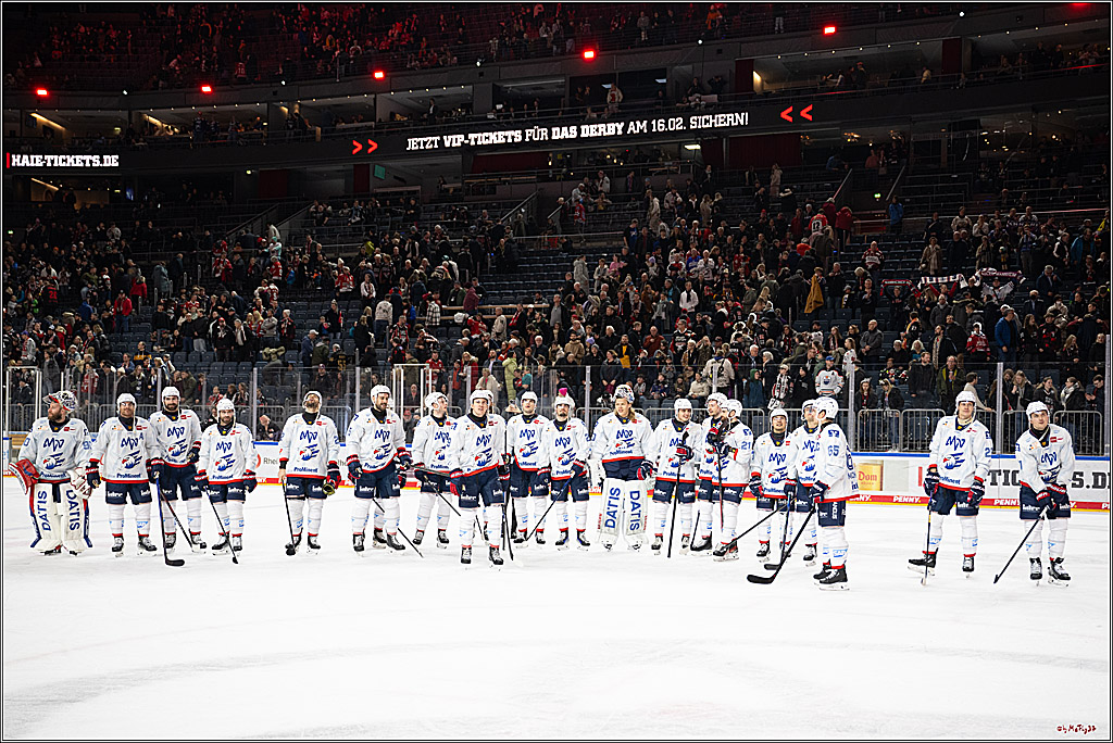 PENNY DEL 1; Kölner Haie - Adler Mannheim; Köln, 02.02.2025