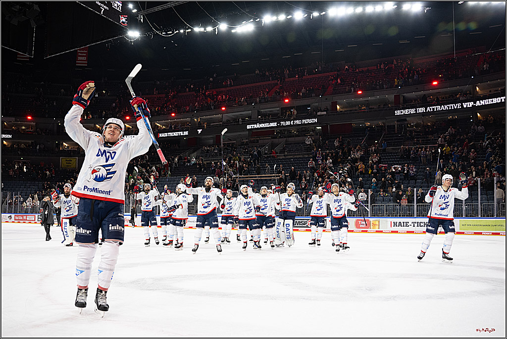 PENNY DEL 1; Kölner Haie - Adler Mannheim; Köln, 02.02.2025