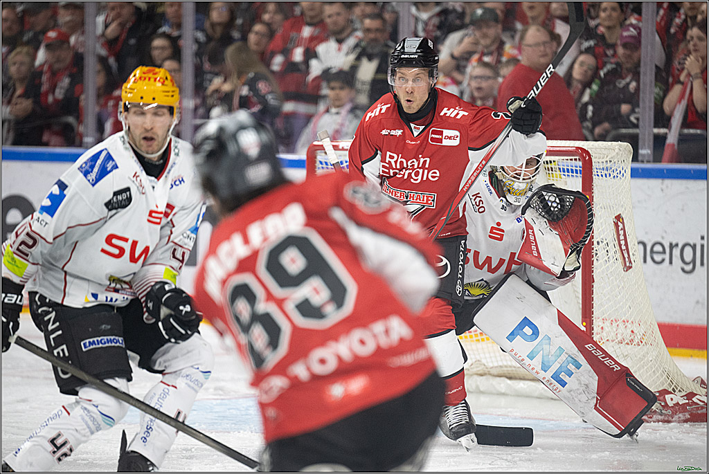 PENNY DEL; Koelner Haie- Fischtown Bremerhaven; Koeln, 18.03.2025