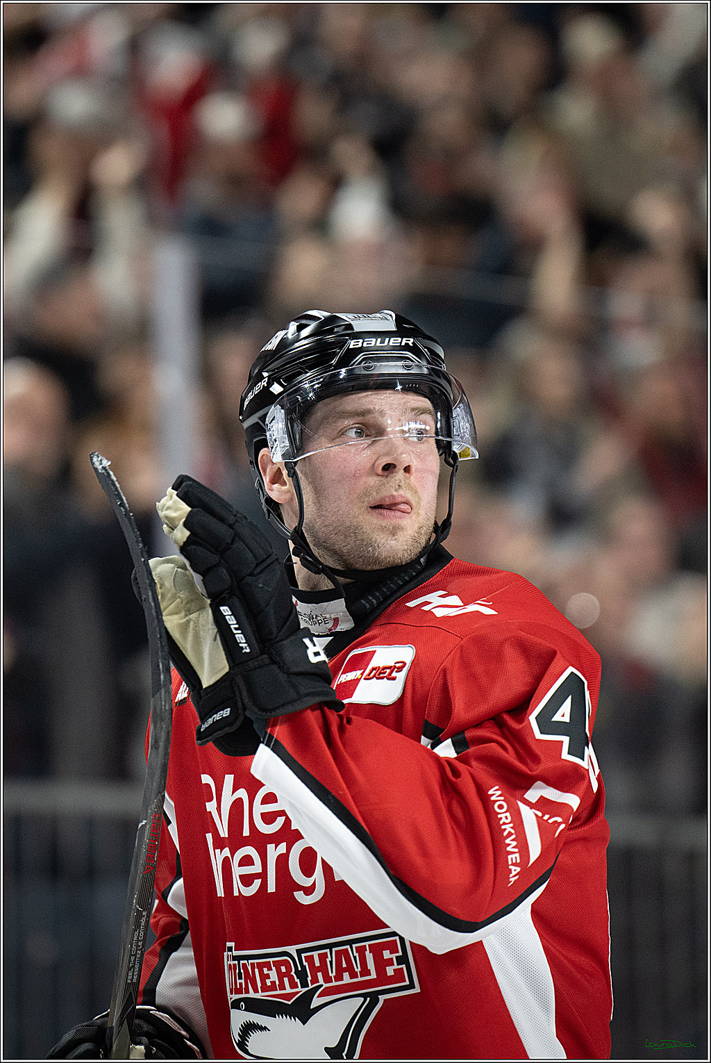 PENNY DEL; Koelner Haie- Fischtown Bremerhaven; Koeln, 18.03.2025