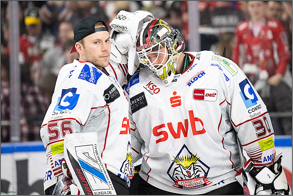 PENNY DEL; Koelner Haie- Fischtown Bremerhaven; Koeln, 24.03.2025
