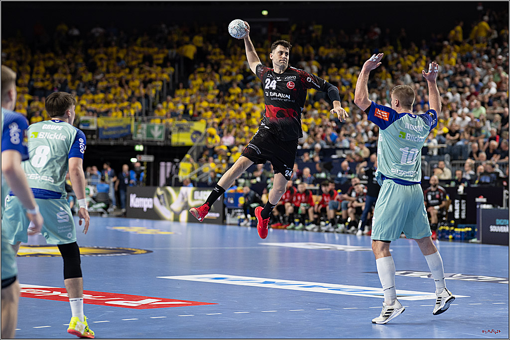 DHB-Pokal Lidl-F4 - MT Melsungen - HBW Balingen-Weilstetten; Köln, 12.04.2025