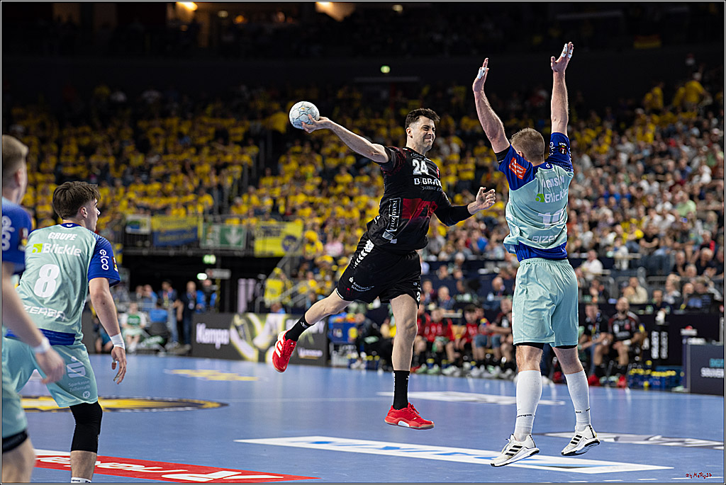 DHB-Pokal Lidl-F4 - MT Melsungen - HBW Balingen-Weilstetten; Köln, 12.04.2025