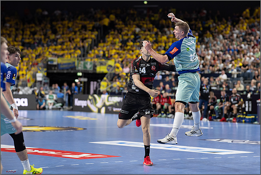 DHB-Pokal Lidl-F4 - MT Melsungen - HBW Balingen-Weilstetten; Köln, 12.04.2025