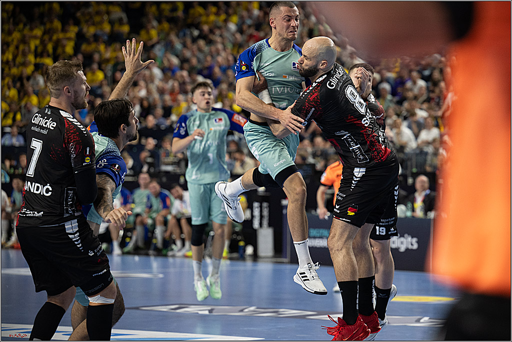 DHB-Pokal Lidl-F4 - MT Melsungen - HBW Balingen-Weilstetten; Köln, 12.04.2025