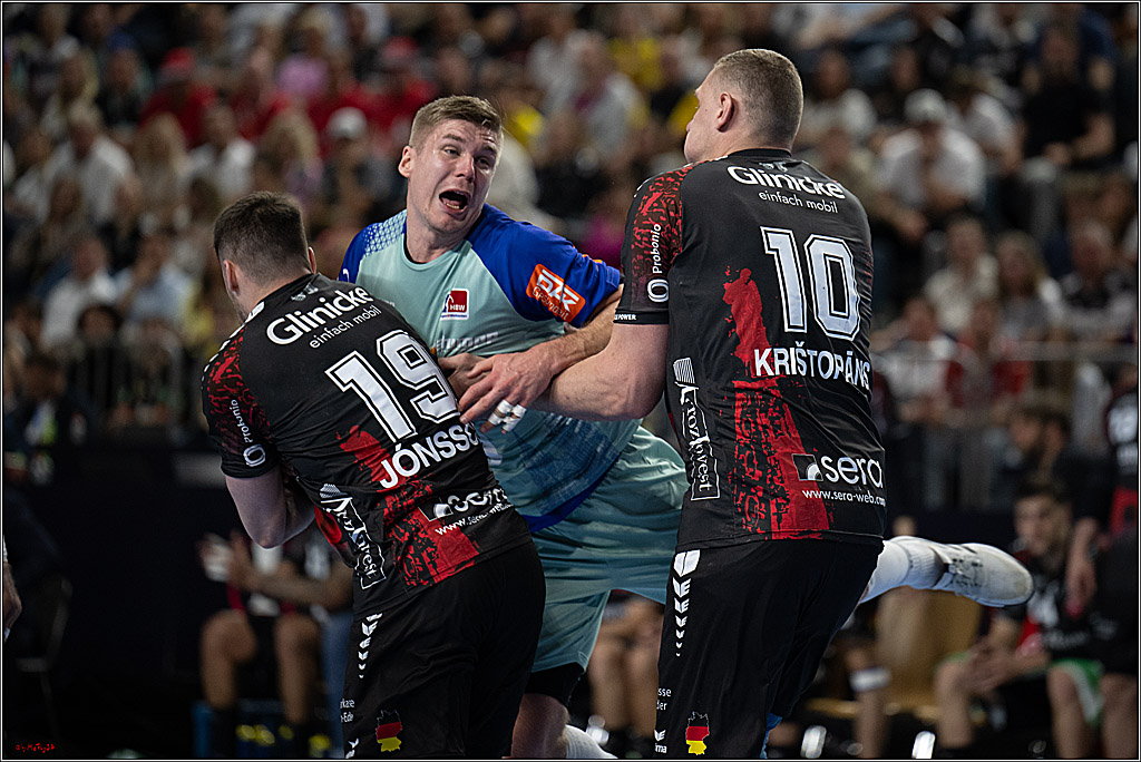 DHB-Pokal Lidl-F4 - MT Melsungen - HBW Balingen-Weilstetten; Köln, 12.04.2025