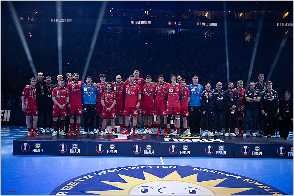 DHB-Pokal Lidl-F4  Finale - THW Kiel - MT Melsungen; Köln, 13.04.2025