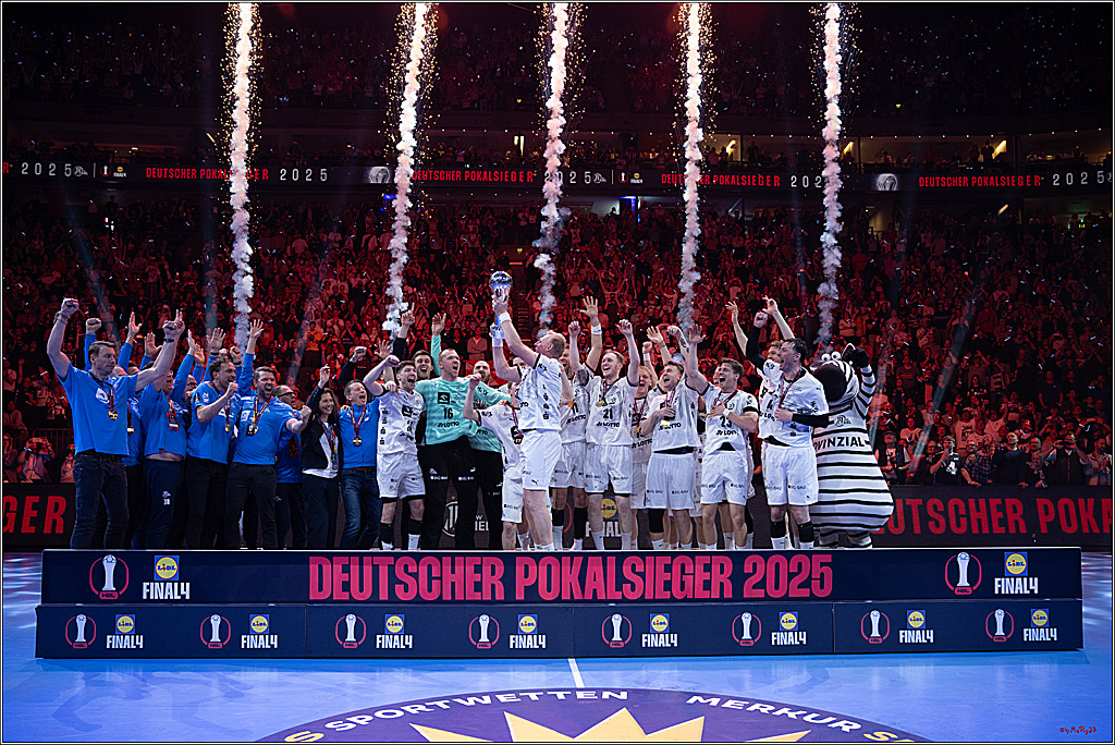 DHB-Pokal Lidl-F4  Finale - THW Kiel - MT Melsungen; Köln, 13.04.2025